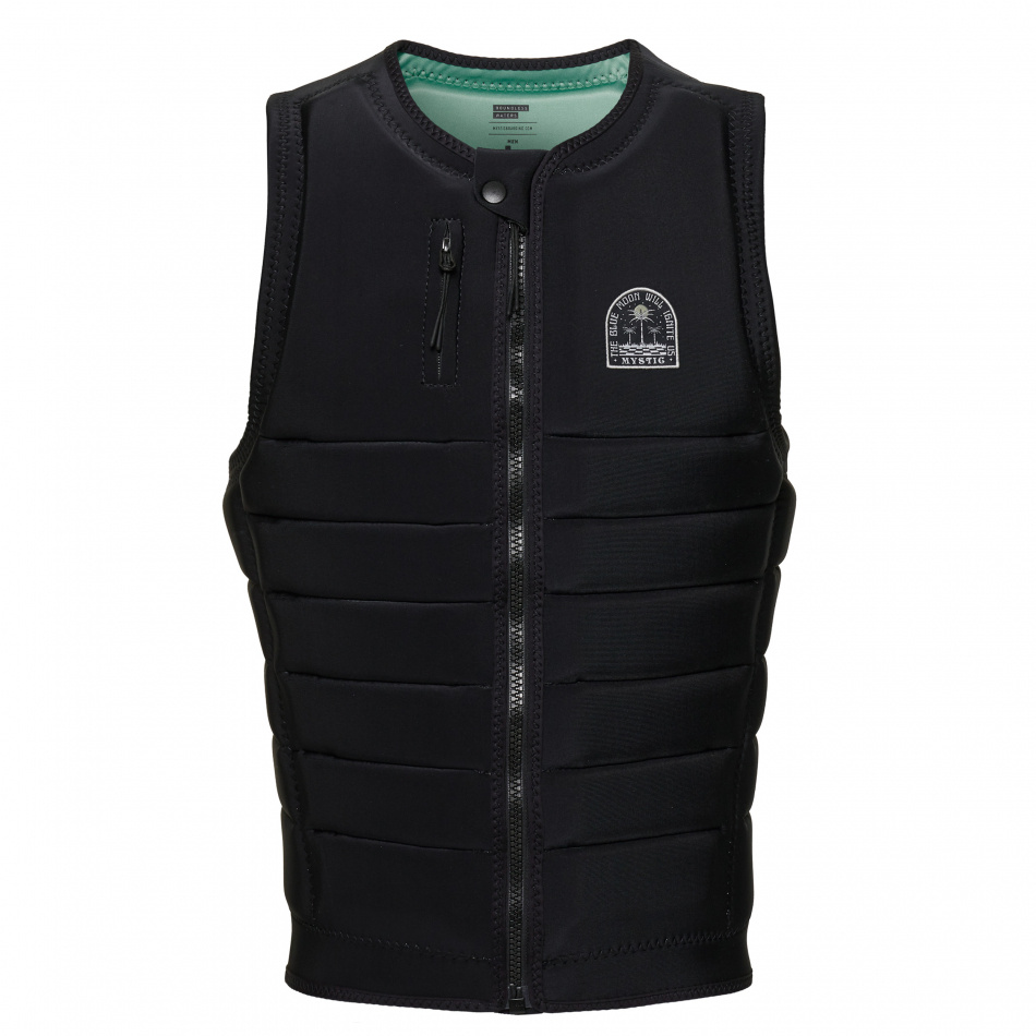 Mystic Check Out Impact Vest Fzip Wake Black