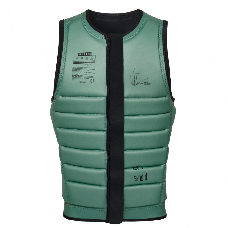 Mystic Check Out Impact Vest Fzip Wake Black