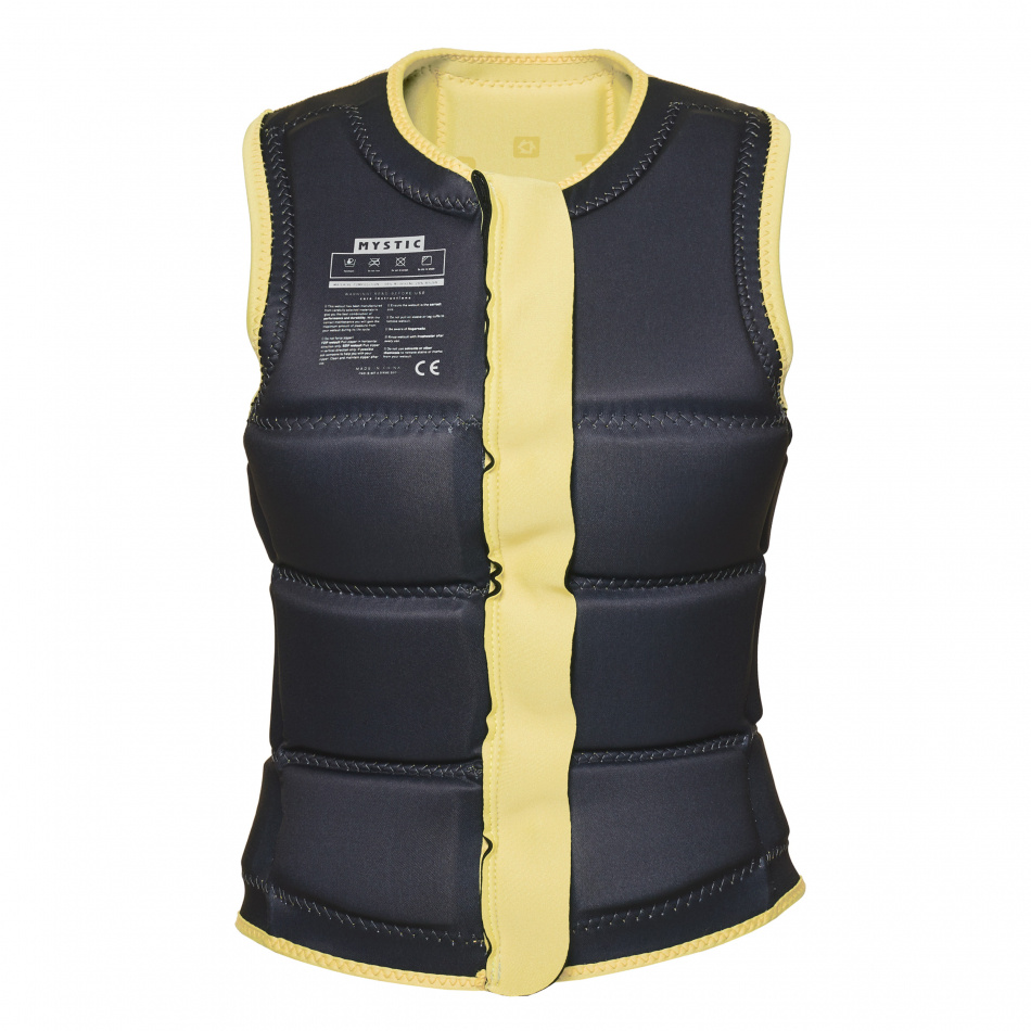 Mystic Star Impact Vest Fzip Wake Women Pastel Yellow