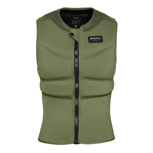 Mystic Star Impact Vest Fzip Women Olive Green