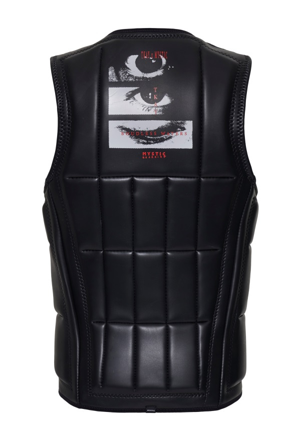 Mystic Anarchy Impact Vest Fzip Wake Black