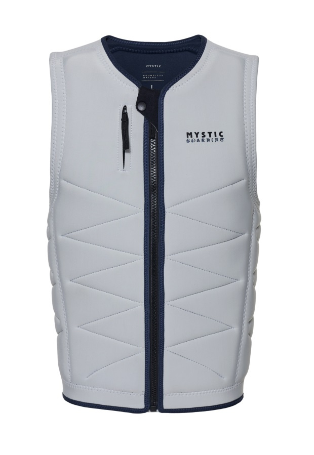 Mystic Outlaw Impact Vest Fzip Wake Off White
