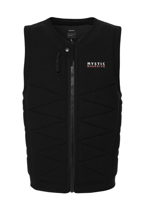 Mystic Outlaw Impact Vest Fzip Wake Black