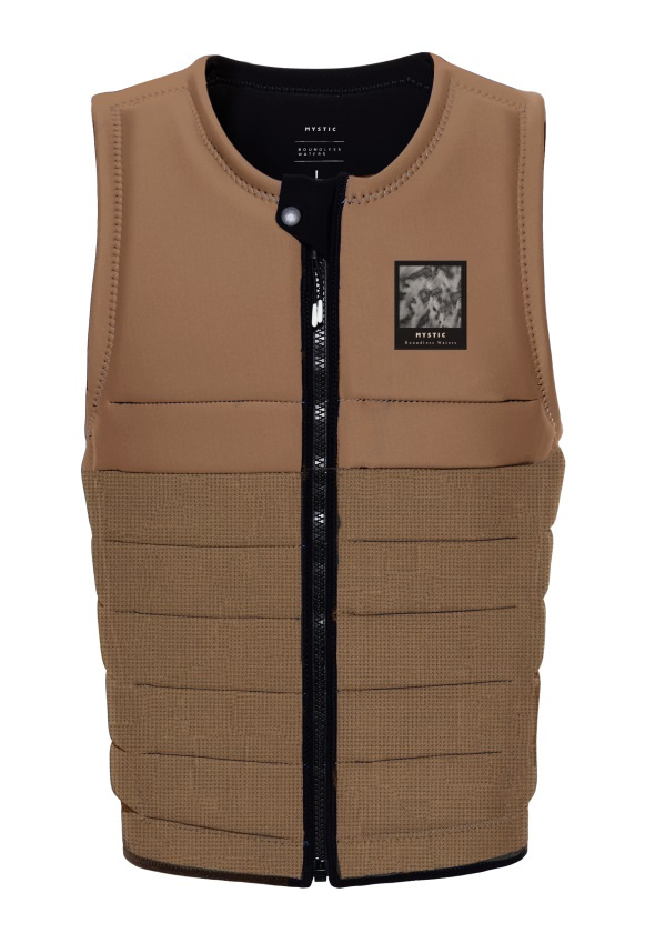 Mystic The Dom Impact Vest Fzip Wake Slate Brown