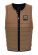 Mystic The Dom Impact Vest Fzip Wake Slate Brown Mystic The Dom Impact Vest Fzip Wake Slate Brown