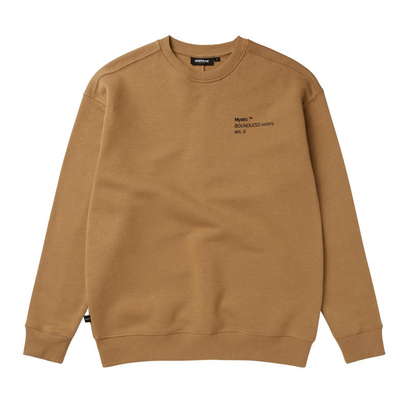 Mystic Trademark Crew Sweat Slate Brown
