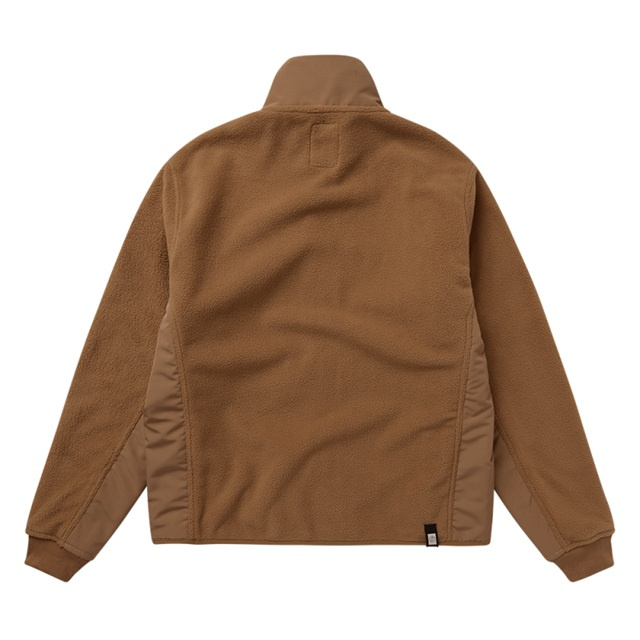 Mystic DTS Fleece Zip Thru Sweat Slate Brown