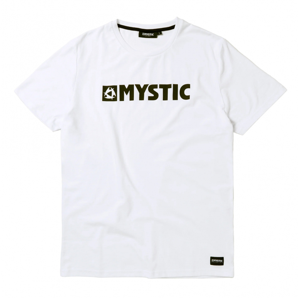 Mystic Brand Tee Off White (Utgående)