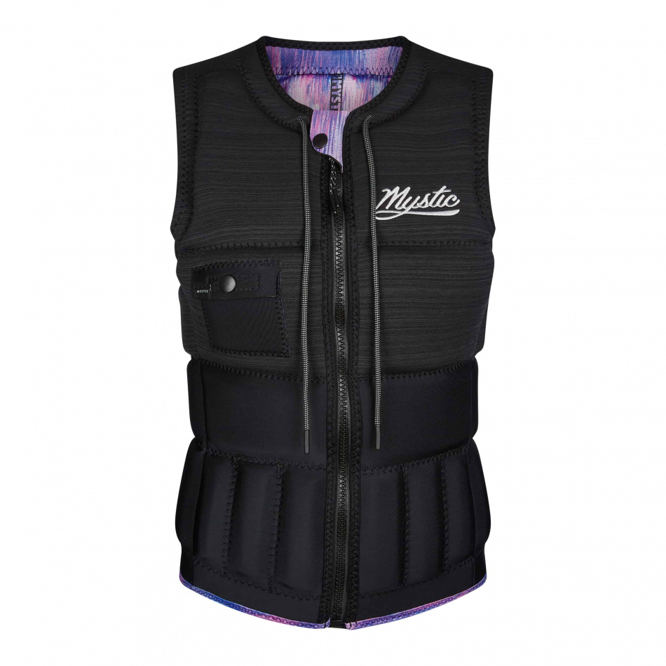 Mystic Diva Impact Vest Fzip Wake Women CE Winboss Black