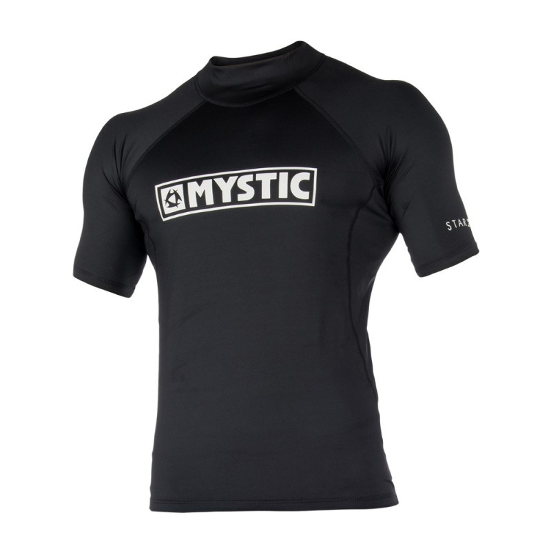 Mystic Star Rash Vest kort ärm Junior svart