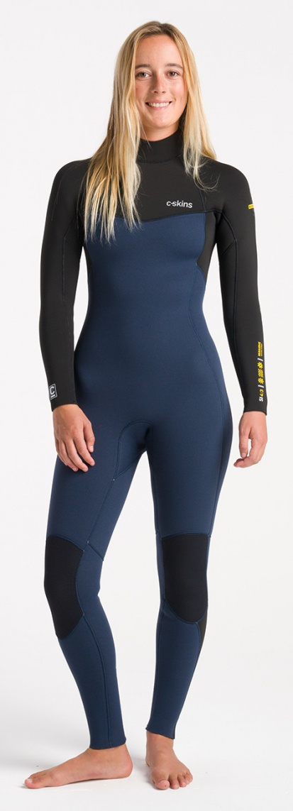 C-Skins NuWave Surflite 4:3 Womens GBS Back Zip Steamer