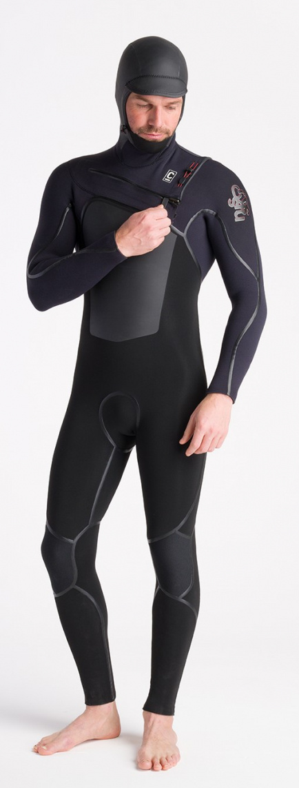 Våtdräkt Herr 6/5 C-Skins NuWave Wired+ LQS Hooded 