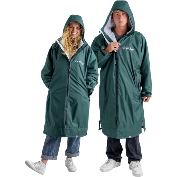 Dryrobe Advance long sleeve Dark Green Nibus Cloud
