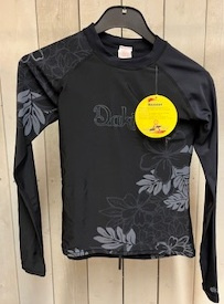Dakien Rashguard Svart med blad Medium (Restparti)