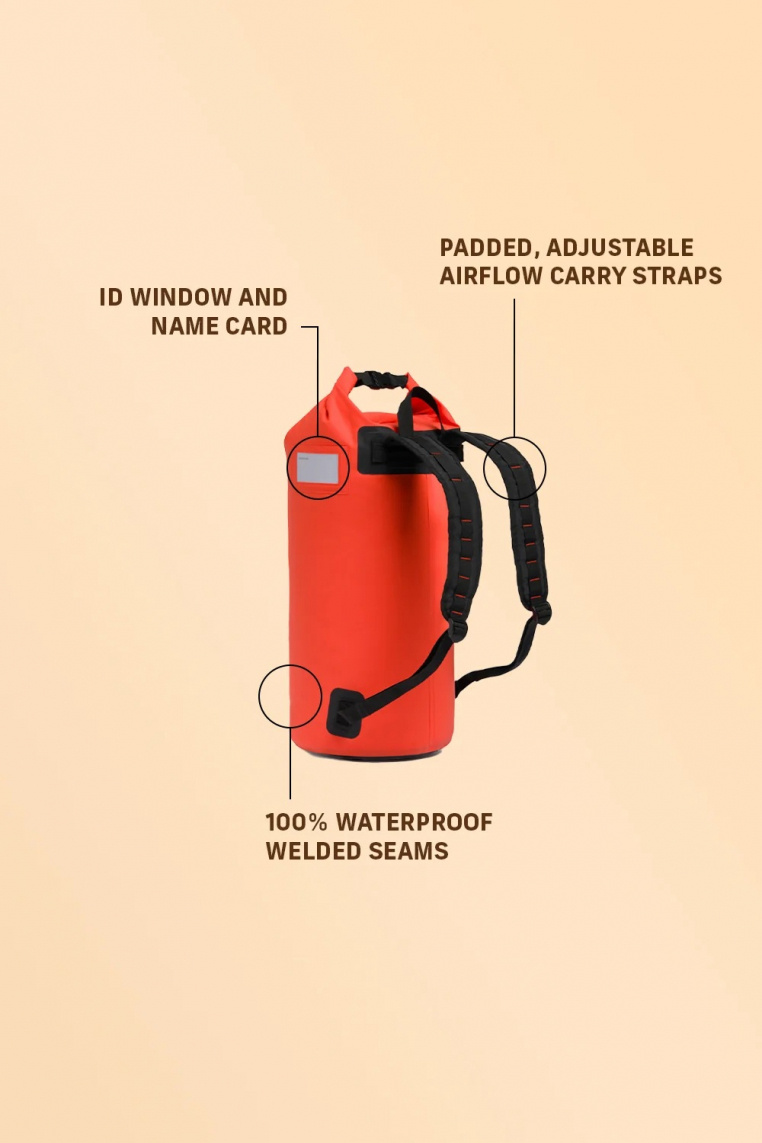 C-Skins Session Drybag Backpack Flame Orange