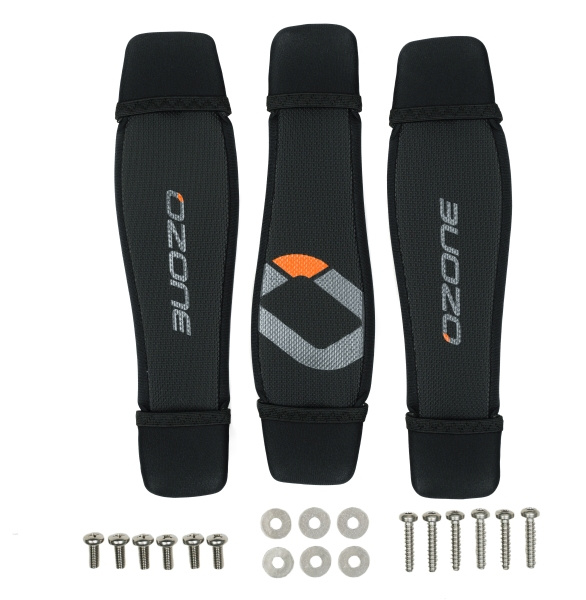 Ozone Kite Surf Wing Foil Board straps with screws and washers (3x standard)