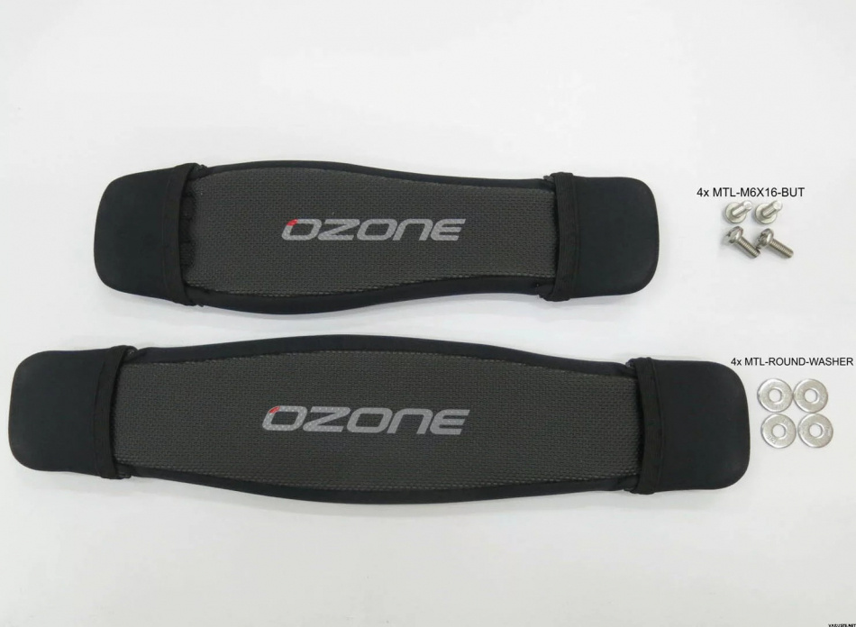 Ozone Kitesurf/Wingfoil Board straps with screws and washers (1x standard, 1x long)