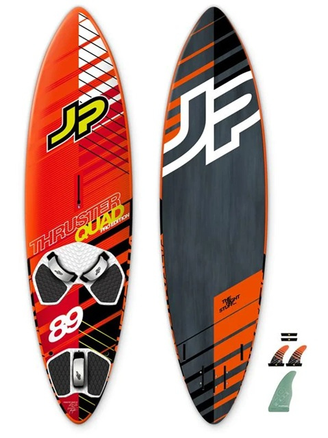 JP Thruster Quad 76l 2016 inkl boardbag och fenor (beganad), ej fri frakt