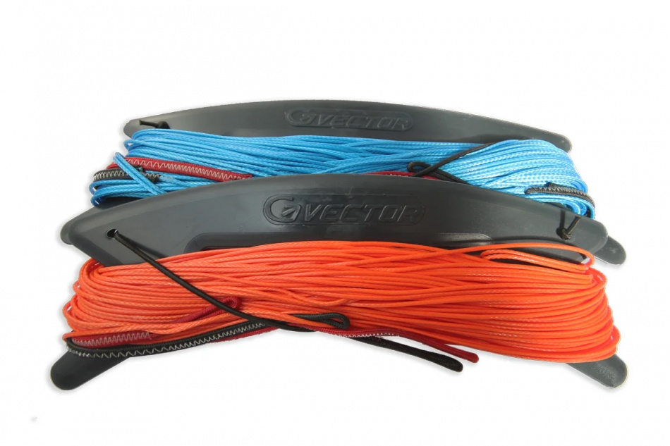 Vector Quad Pro kitelines 4x27m 375/375kg blue/orange
