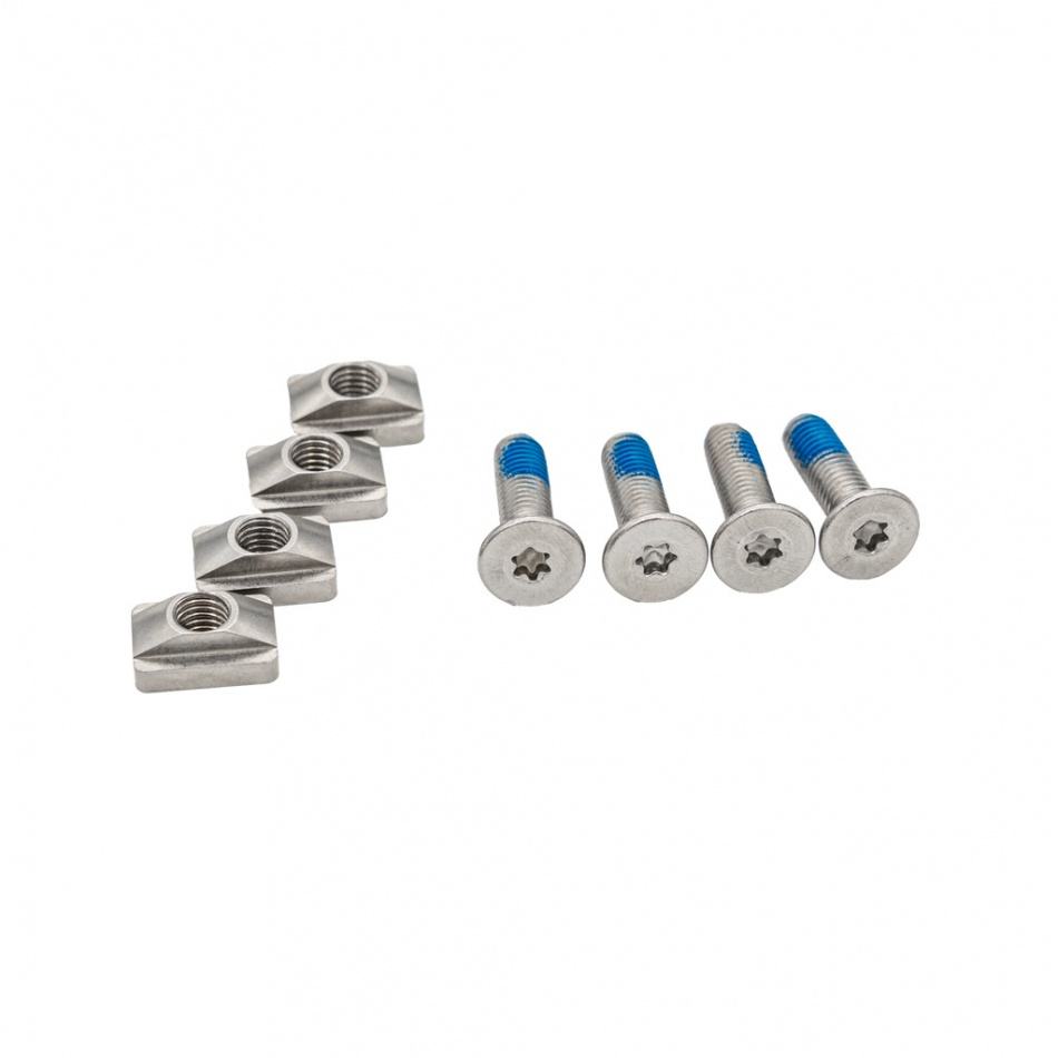 Core Foil Mastbase Slot Nut + Screw Set