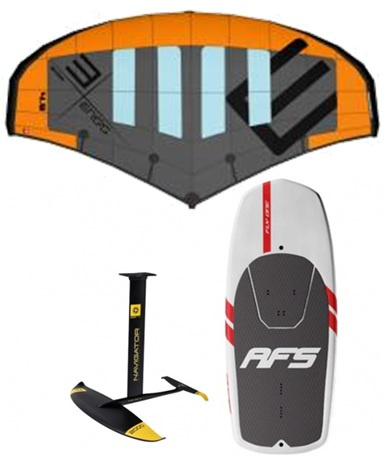 Wingfoil, paket med AFS hård bräda & Unifiber foil