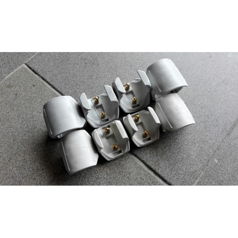 Al360 WC07W white clip pullpin wave E3 alu/carbon (bomclips, 1st)