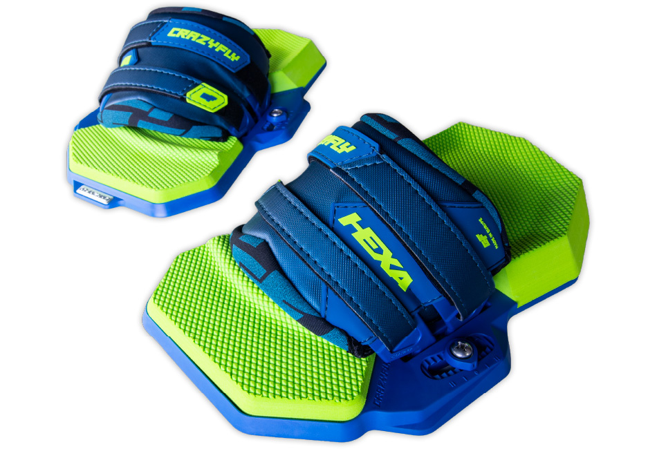 Crazyfly Hexa binding II Green (Pads and Straps)