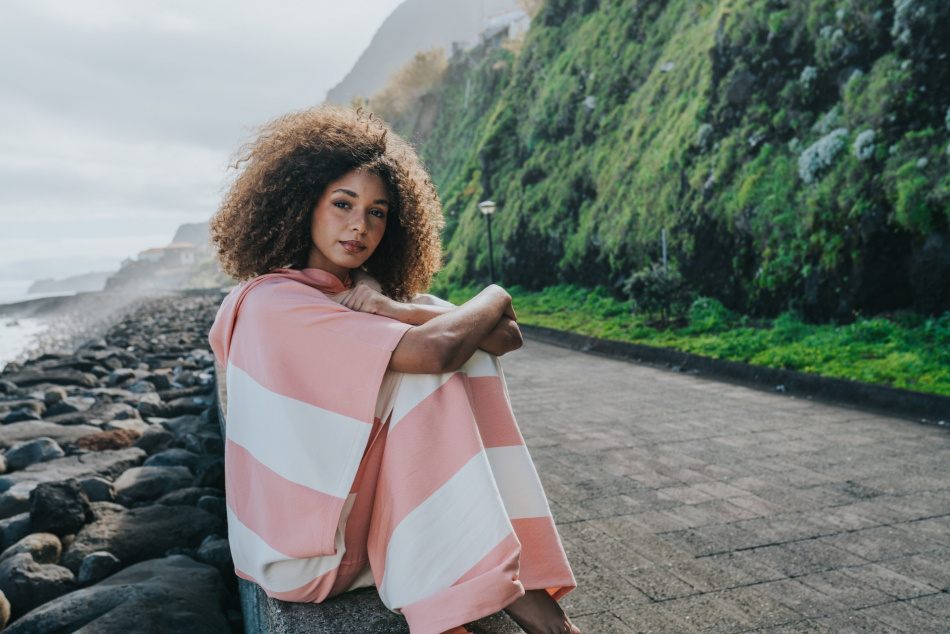 Futah Poncho Bedu Coral