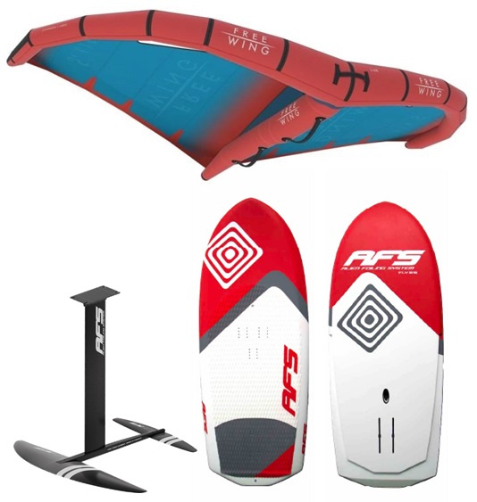 Wingfoil, paket med AFS bräda/foil och Freewing vinge