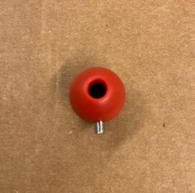 Ozone Stopper Ball 25mm red with Grub Screw M5 