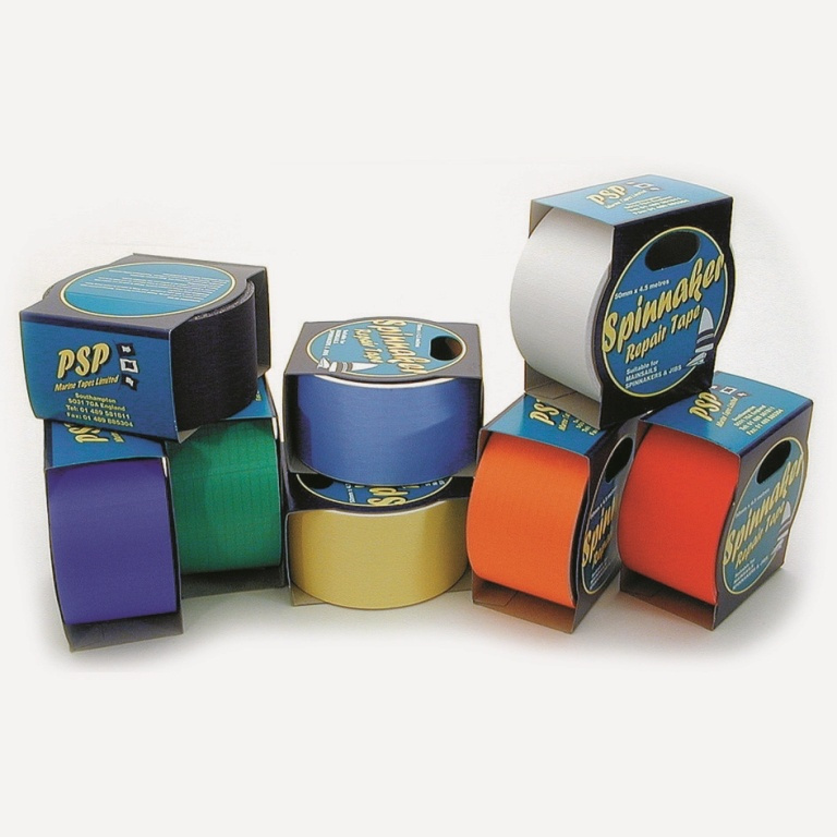 Spinnakernylon rulle för lagning av segel svart