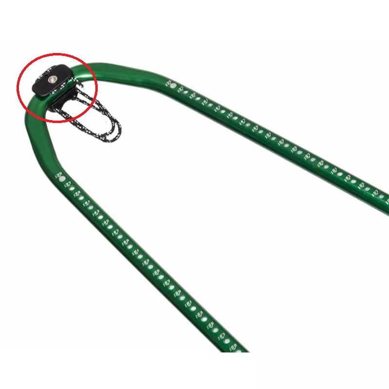 Chinook outhaul with cleat and loop and go